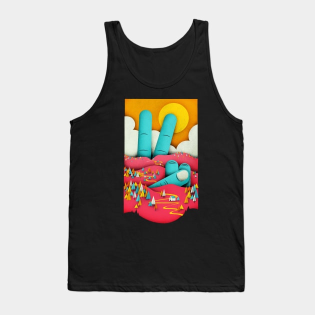 Finding Peace Tank Top by Gintron